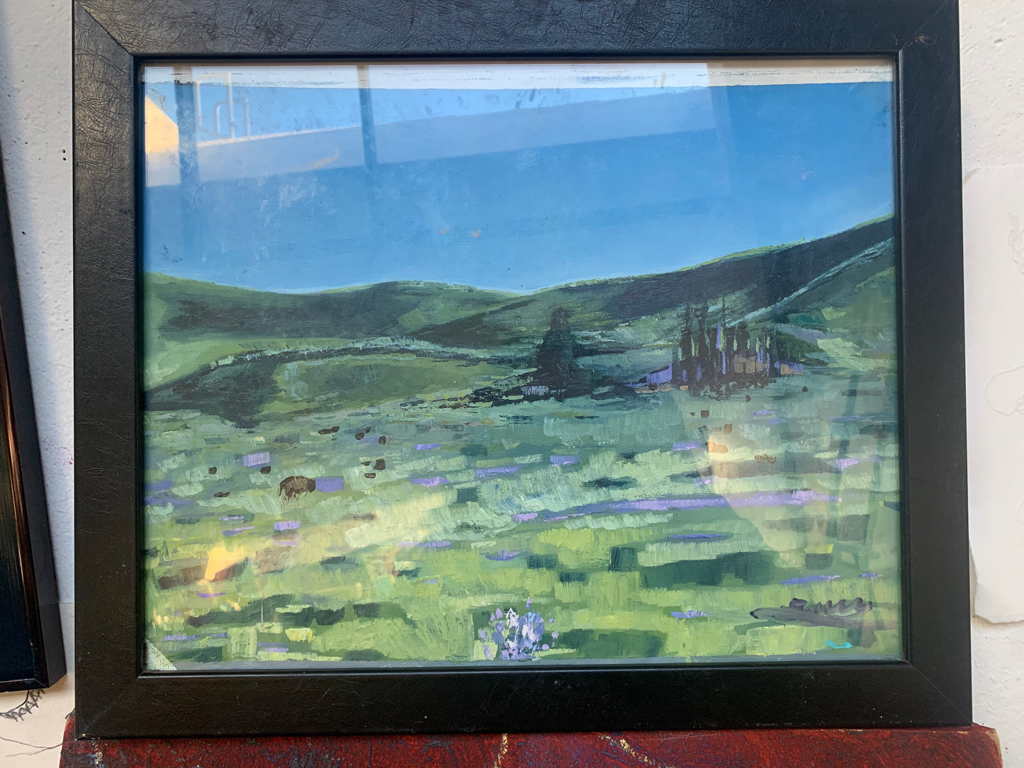 Oil Original | Yellowstone Lilac Sunlight | 12x15 with frame