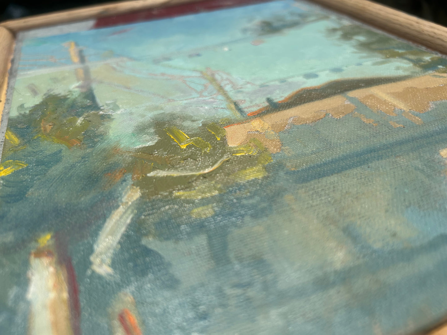 Highway Intervention | Oil on Linen Panel | 8"x10"