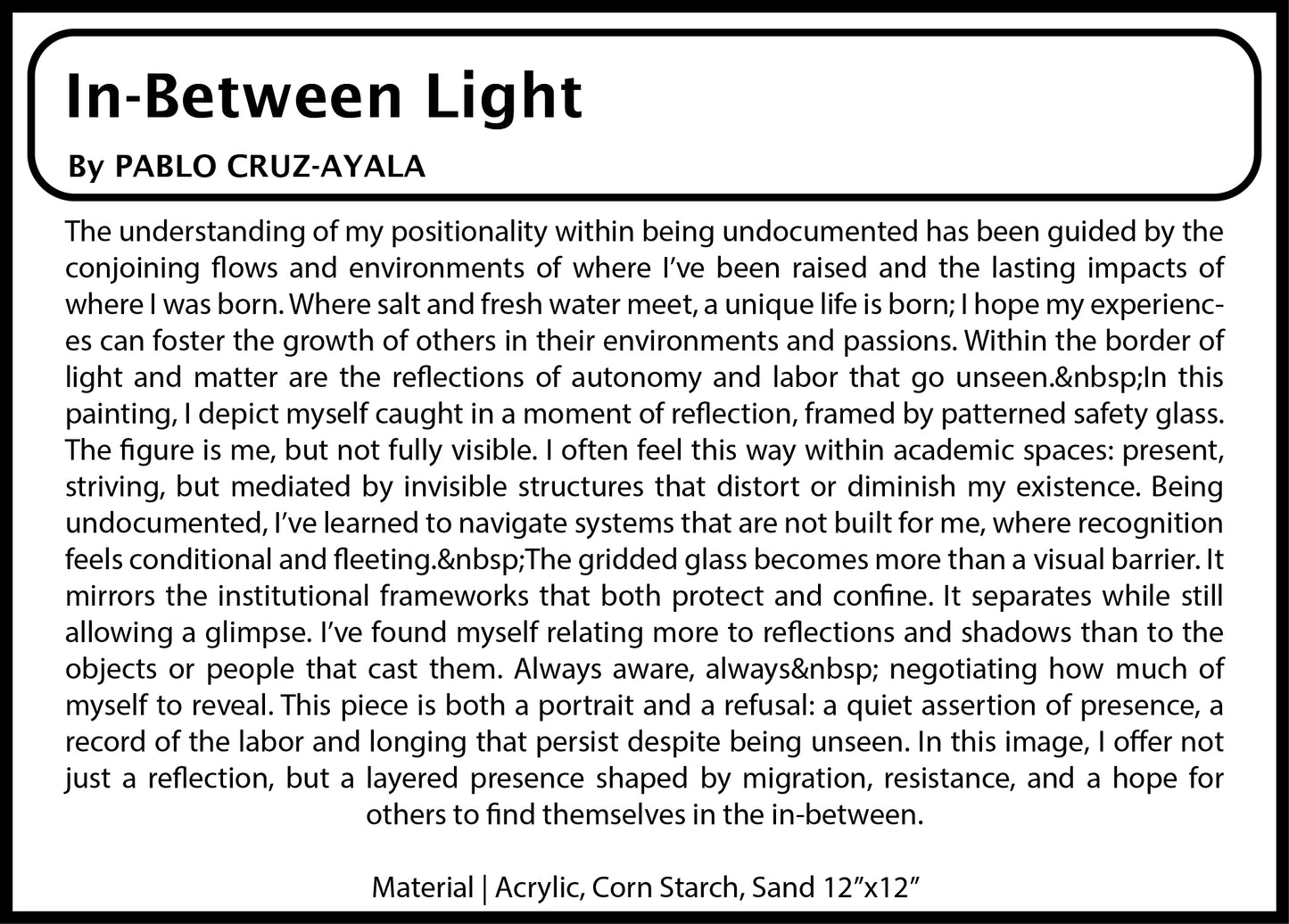 Postcard 4x6 | In-between Light