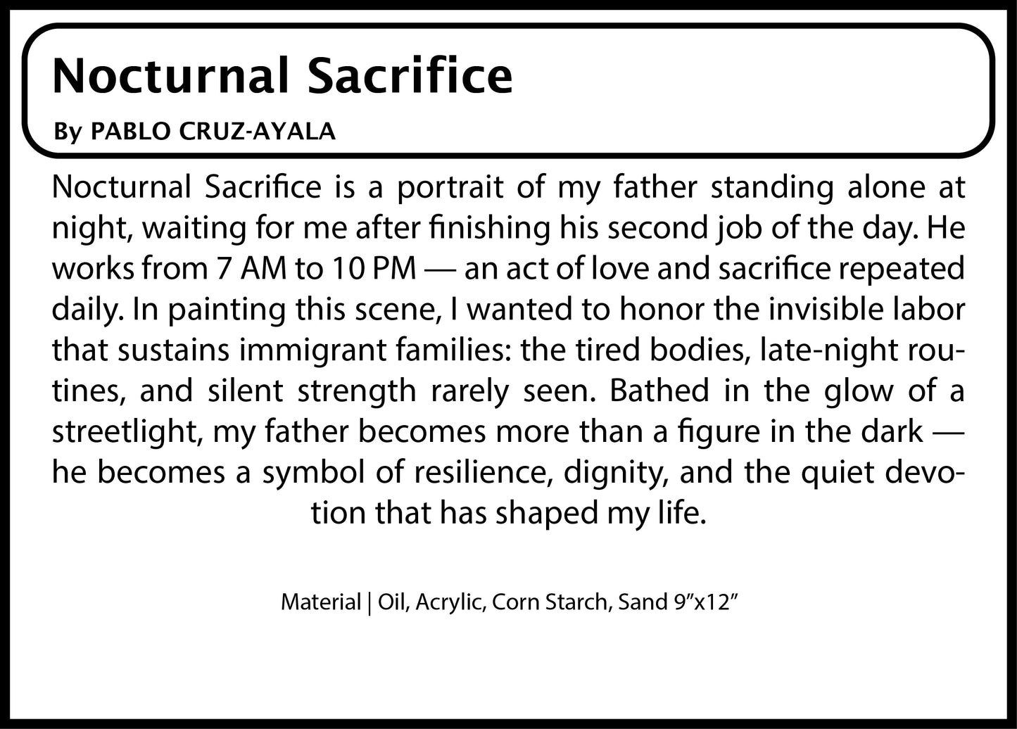 Postcard 4x6 | Nocturnal Sacrifice