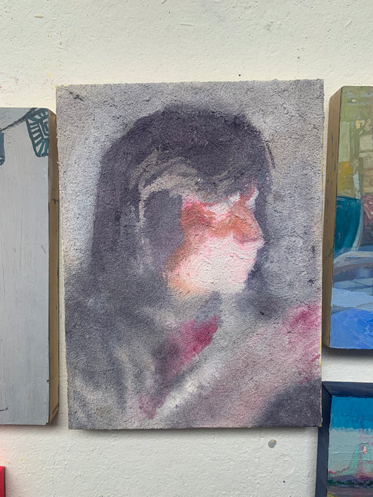 Original Mixed Media Painting | Edge of Devotion | 12"x15"