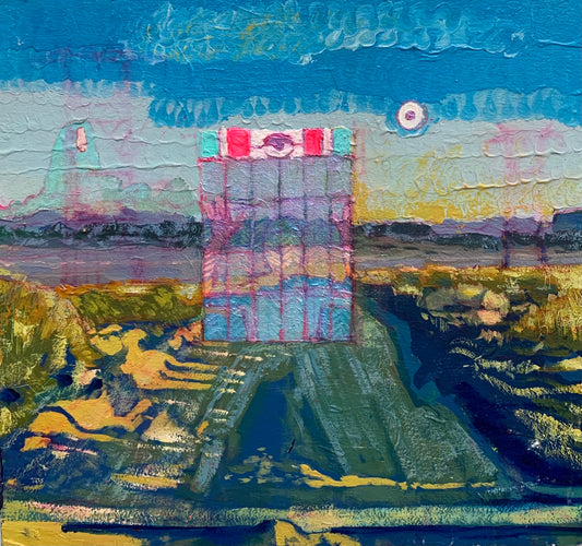 Trapped Between Here and There  - 9"x12" Canvas Art Print