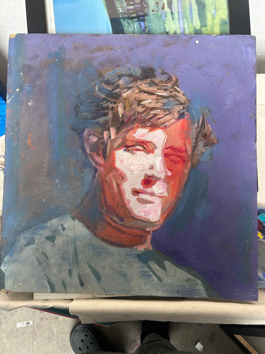 Acrylic Original | Transparent Portrait | 15x15"