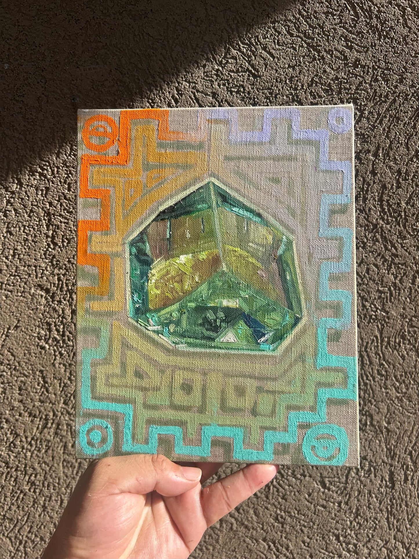 Fractured Light | Oil on Linen Panel | 8"x10"