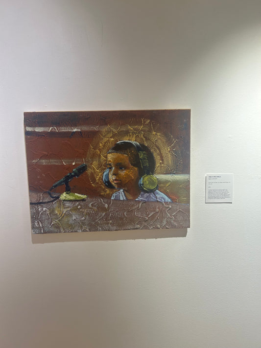 Rights for All | Concrete, Great Salt Lake Sand, Oil | 18"x24" | Wire Hung