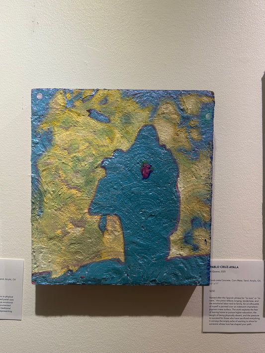 Laid Unto Pavement 12x11 inch Oil Painting on Composite Form and Wood Panel