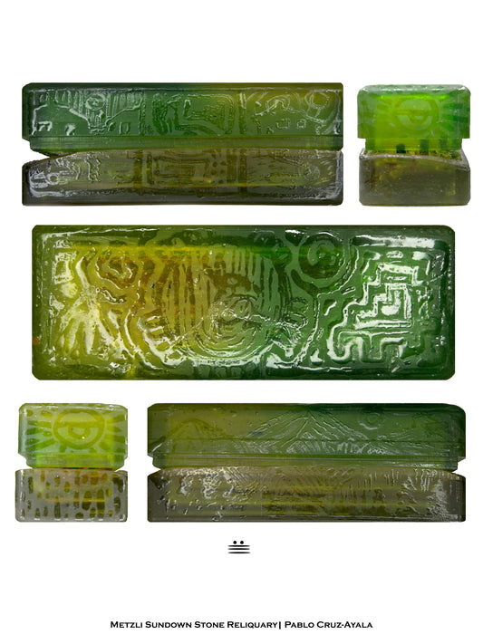 Metzli Sundown Stone Reliquary - Art Print