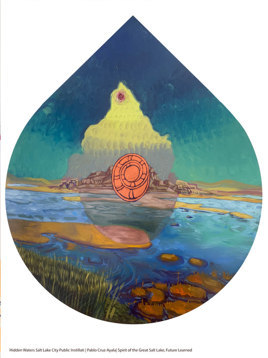 Spirit of The Great Salt Lake | Future Side Canvas Print 9x12